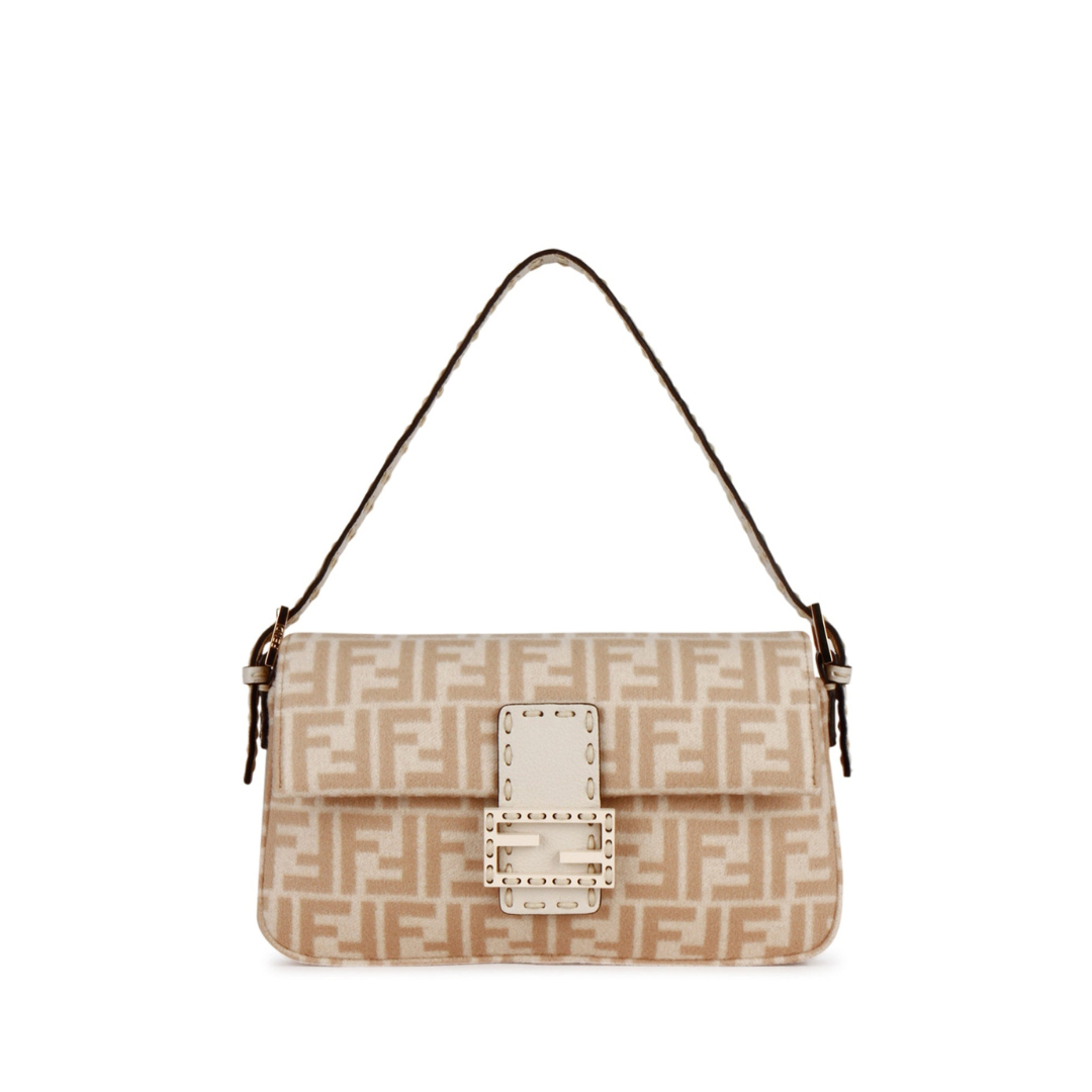 FF Baguette Shoulder Bag, Gold Hardware