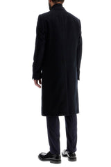 single-breasted cashmere coat