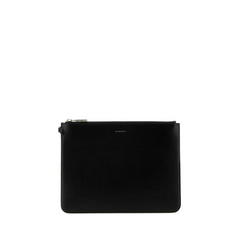 Logo Detailed Zipped Clutch Bag