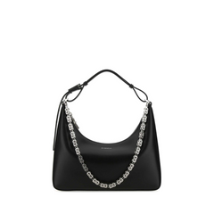 Moon Cut Out small chain-embellished leather shoulder bag