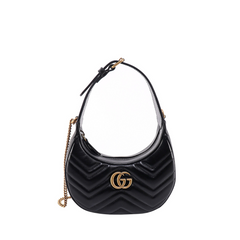 GG Marmont Half Moon Mini Bag, Gold Hardware