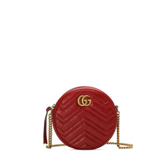 GG Marmont Round Crossbody Bag, Gold Hardware