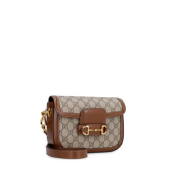 GG Supreme Horsebit 1955 Shoulder Bag, Gold Hardware