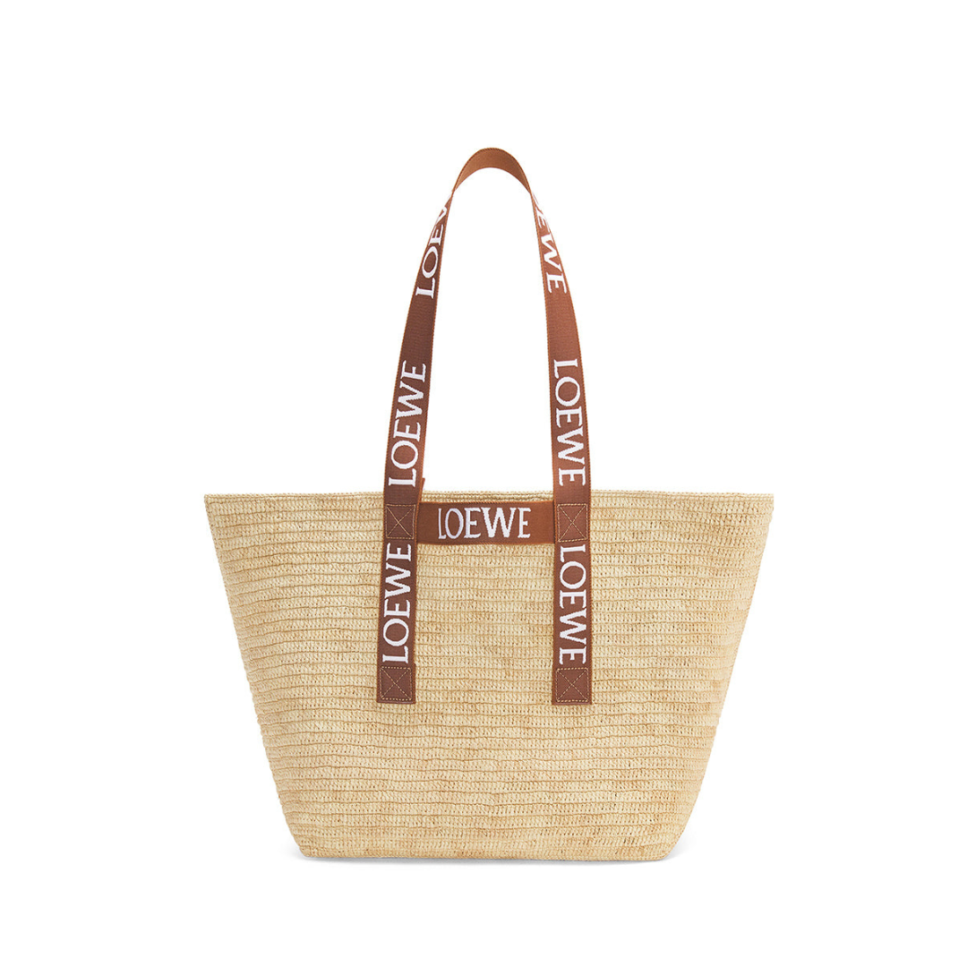 Fold Shopper Raffia Tote Bag