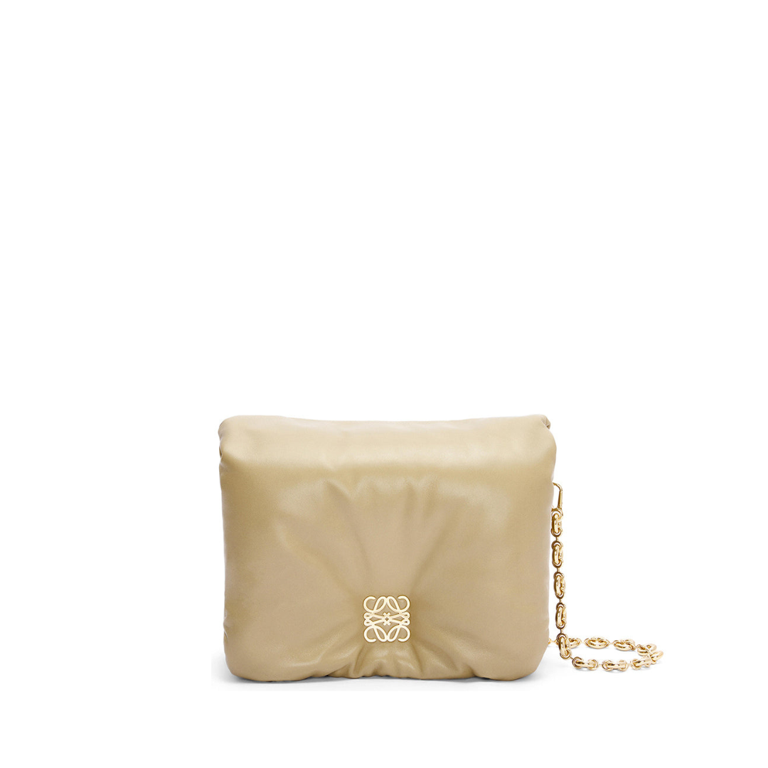 Goya Puffer Shoulder Bag, Gold Hardware