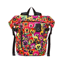 X Joe Brainard Pansies Roll Top Backpack