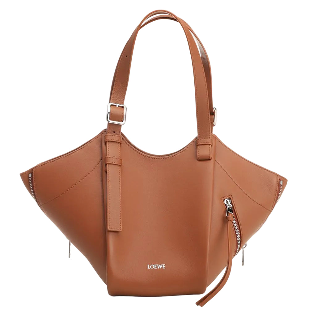 Hammock Flip Classic Calfskin Shoulder Bags - Squirrel