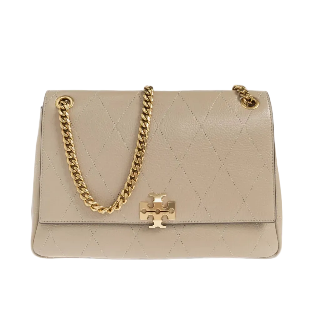 Charlie Quilted Shoulder Bags - Beige
