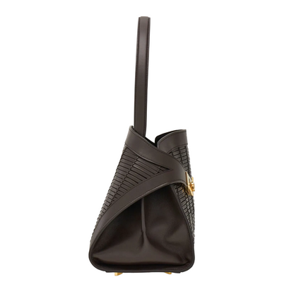 Hug Soft Medium Calfskin Tote Bag - Moro (Dark Brown)