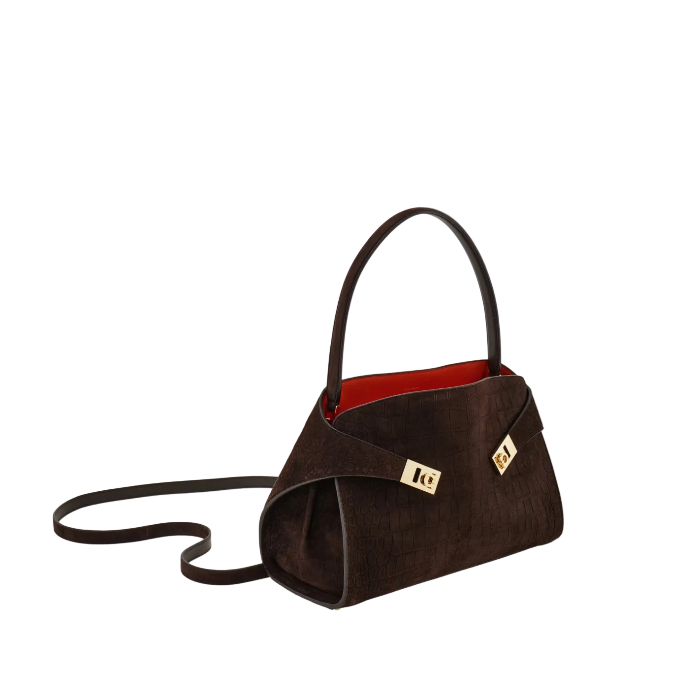 Hug Soft Medium Calfskin Shoulder Bags - Testa di Moro