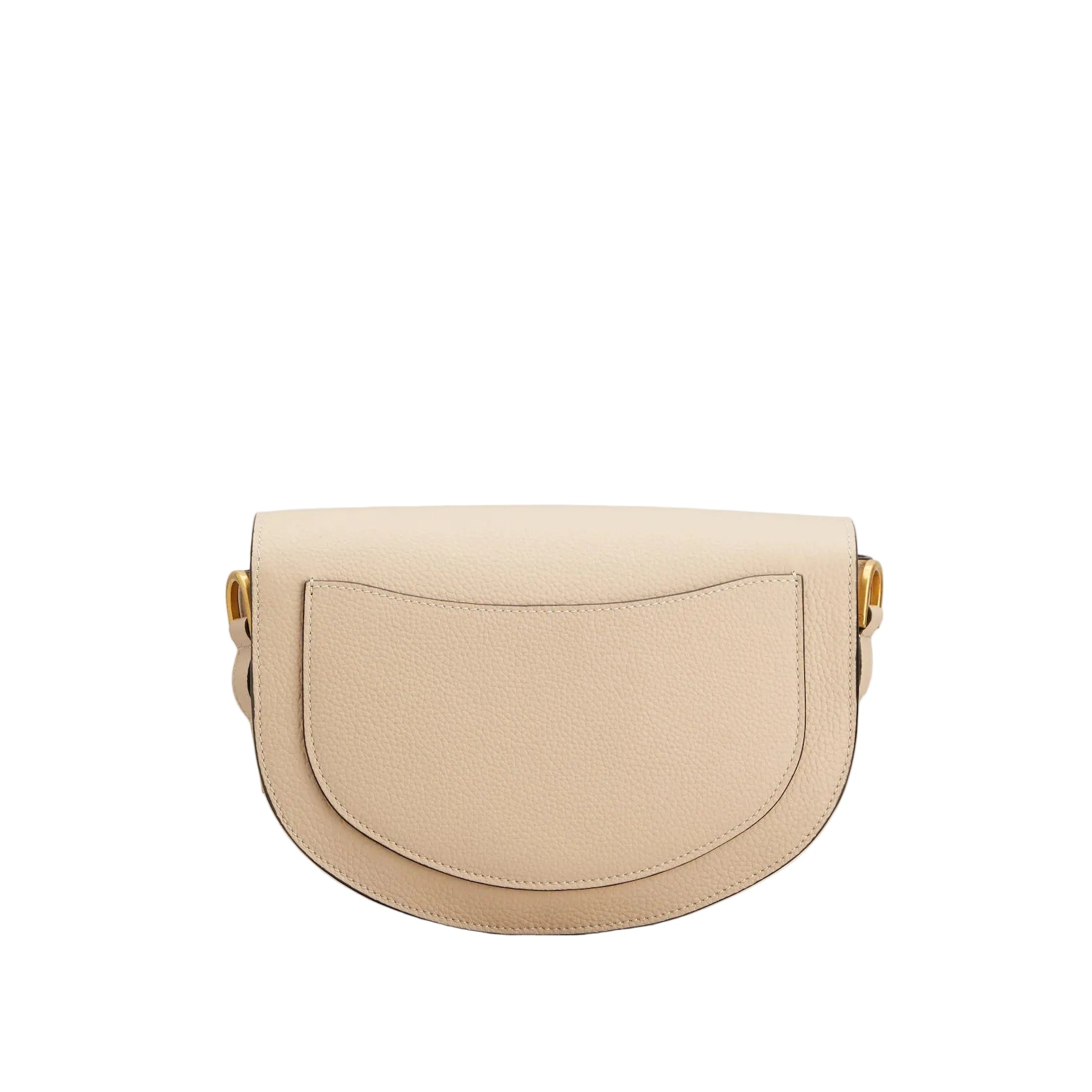 T Signature Mini Leather Crossbody Bags - Natural
