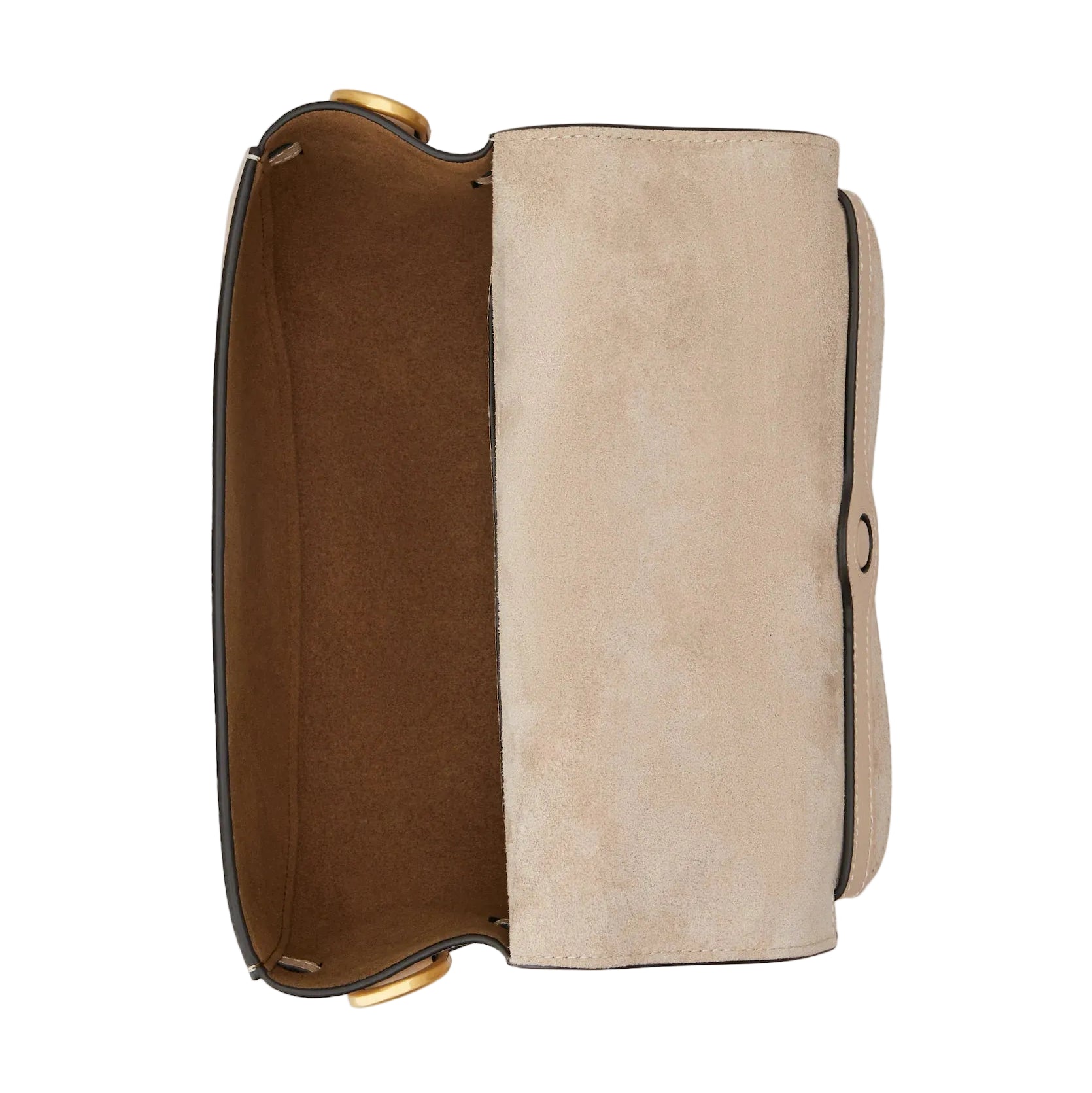 T Signature Mini Leather Crossbody Bags - Natural