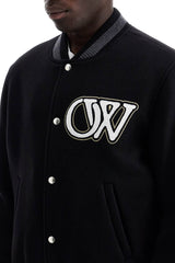 embroidered lettering varsity