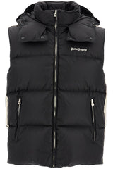 Palm Angels sleeveless down jacket with contrasting