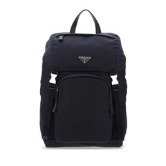 Nylon Backpack, Silver Hardware