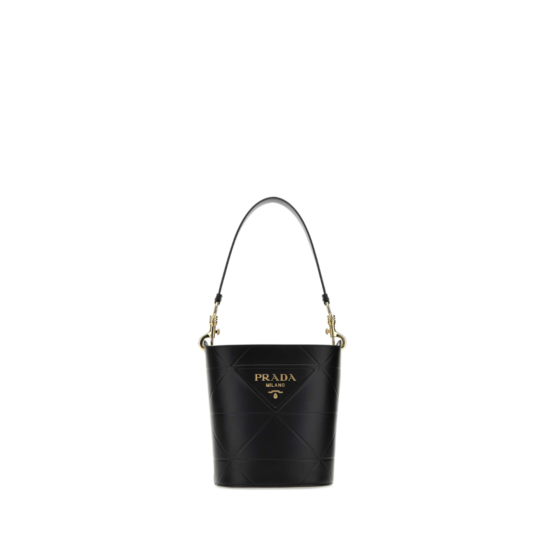 Logo Plaque Bucket Bag