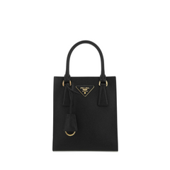 Vertical Small Top Handle Bag, Gold Hardware