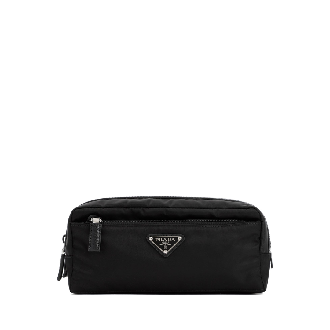 Triangle Logo Plaque Make-Up Bag