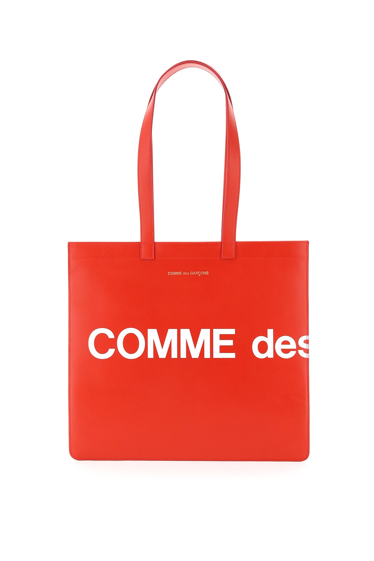 leather tote bag with logo