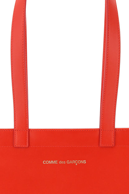 leather tote bag with logo
