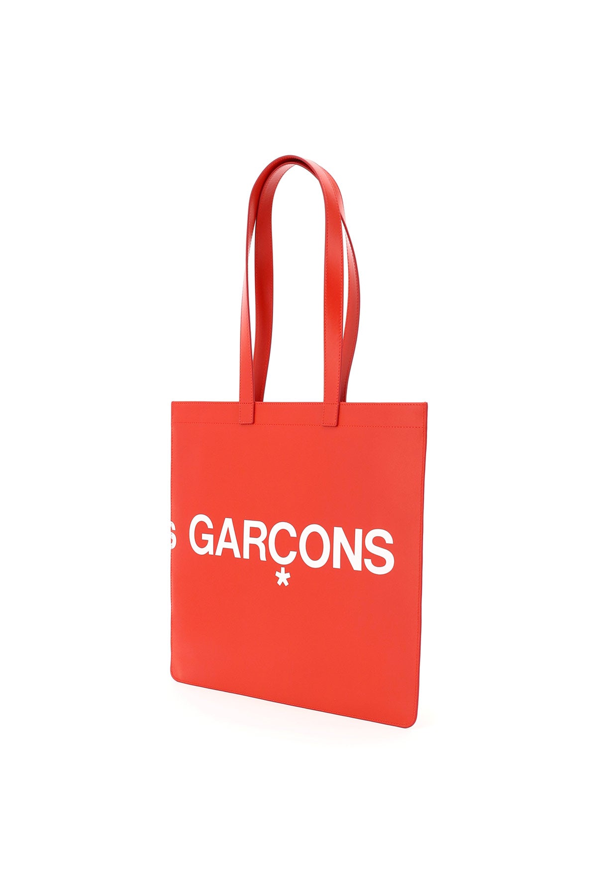 leather tote bag with logo