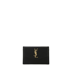 Cardholder with Coin Pouch, Gold Hardware