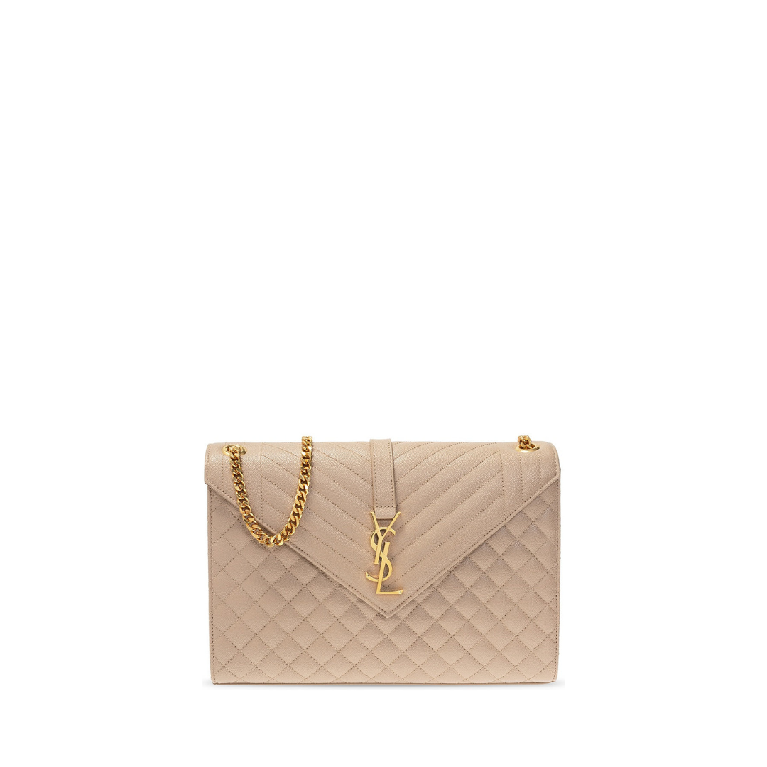 Envelope Large Shoulder Bag, Gold Hardware