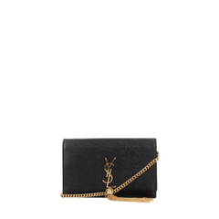 Kate Tassel Chain Wallet, Gold Hardware