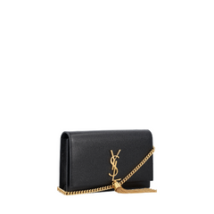 Kate Tassel Chain Wallet, Gold Hardware