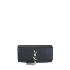 Kate Tassel Clutch, Silver Hardware