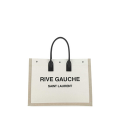 Logo-Print Linen and Cotton-Blend Canvas Tote Bag SHW