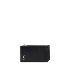 Logo Plaque Zipped Cardholder