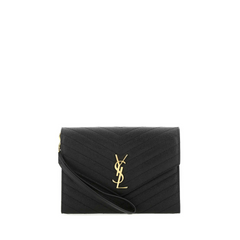 Monogram Envelope Clutch, Gold Hardware