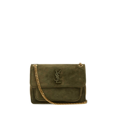 Niki Medium Shoulder Bag, Gold Hardware