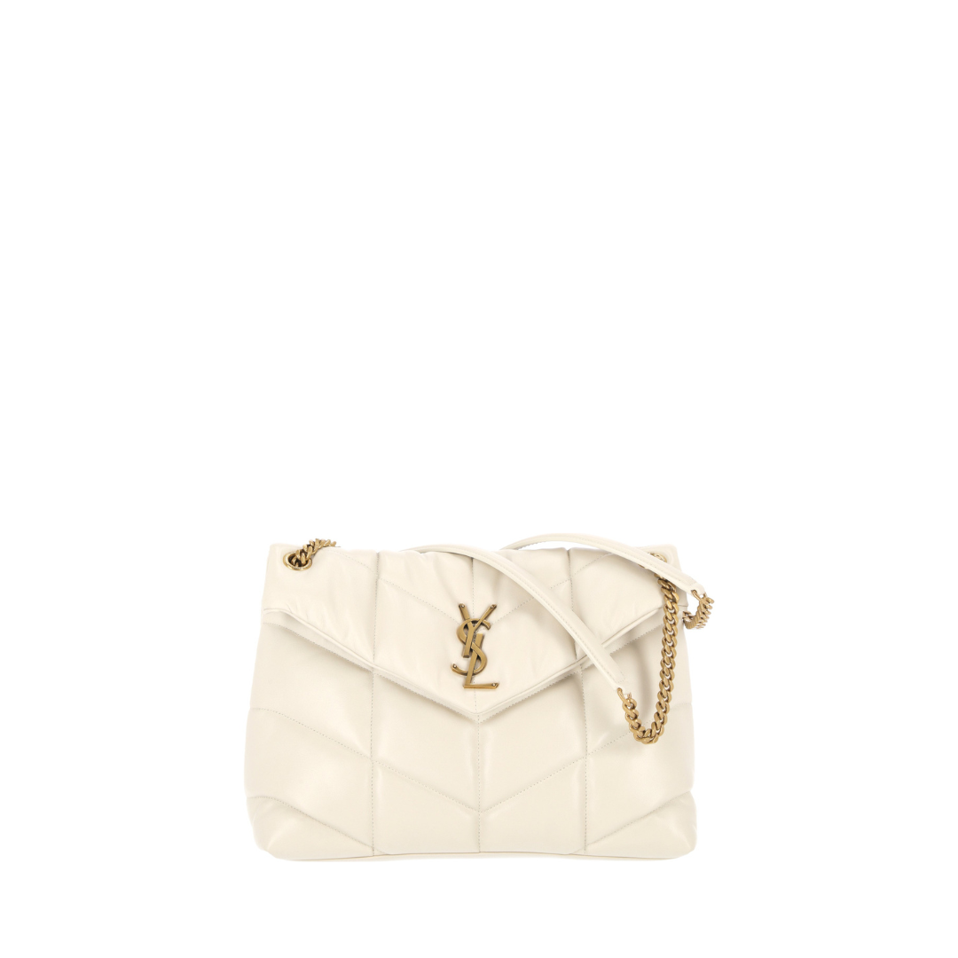 Puffer Medium Shoulder Bag, Gold Hardware