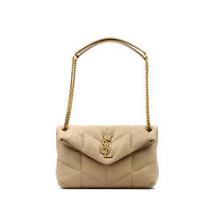 Puffer Small Shoulder Bag, Gold Hardware