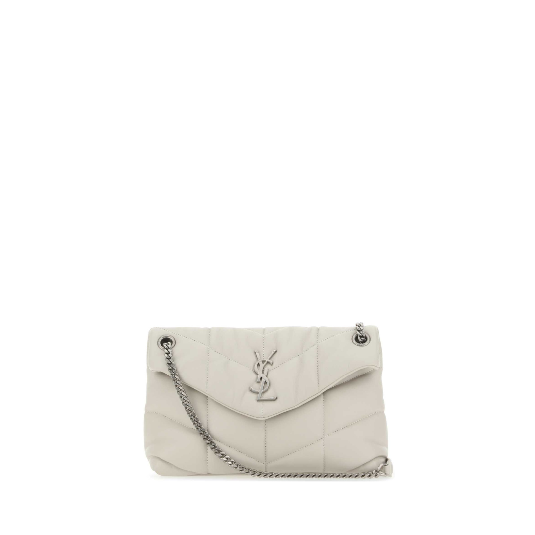 Puffer Small Shoulder Bag, Silver Hardware