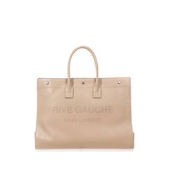 Rive Gauche Leather Tote Bag SHW