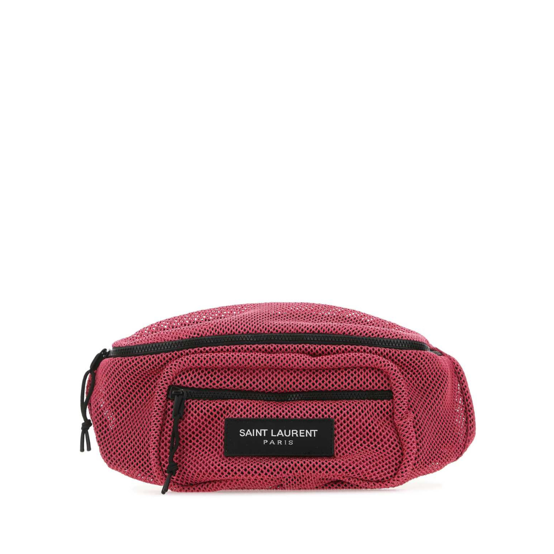 Fuchsia Mesh Belt Bag