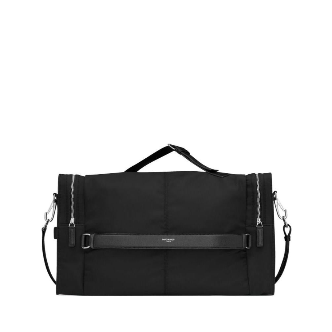 Logo-Print Leather-Trimmed Holdall