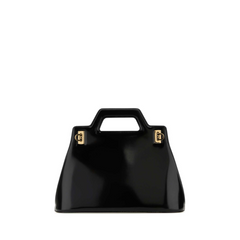 Wanda Top Handle Bag, Gold Hardware