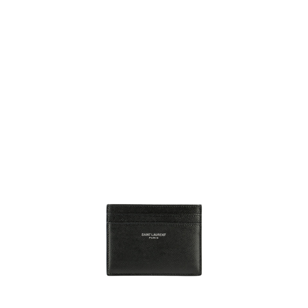 Saint Laurent Grained Leather Cardholder