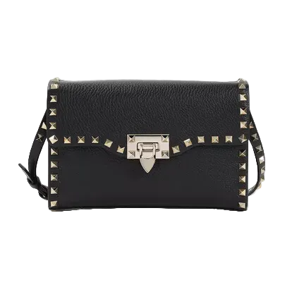 Small Rockstud Shoulder Bags Black