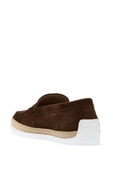 Tod'S suede slip-on with rafia insert