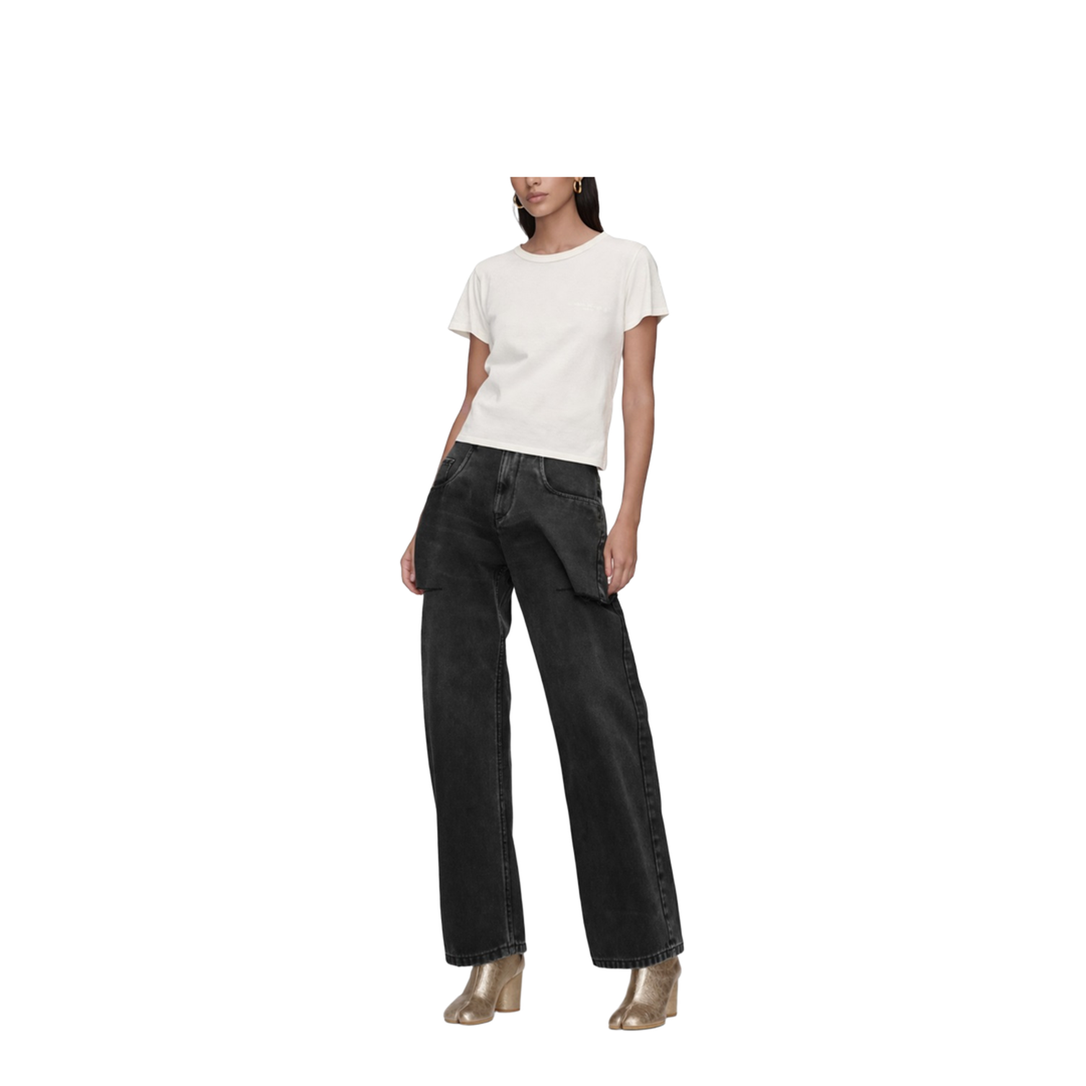 Jeans Con Dettaglio Cut Out