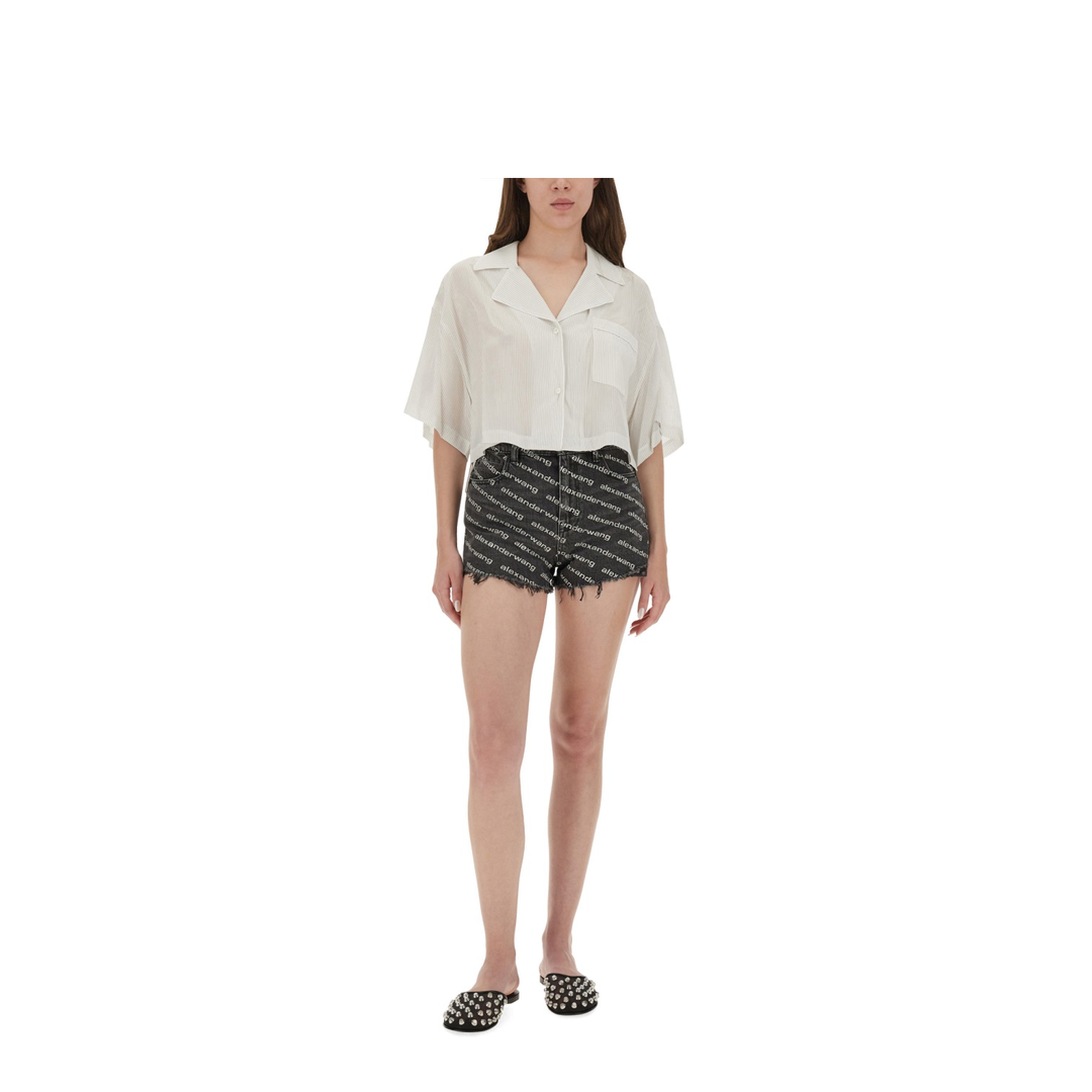 MAYFEYR -  - Striped Shirt With Embroidered Logo - 4WC3251099971