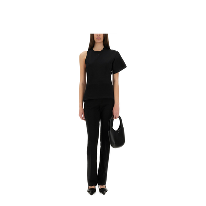 MAYFEYR - Courreges - One Shoulder T Shirt In Scuba - 225JTS201JS01079999