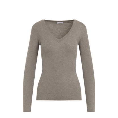 MAYFEYR - Brunello Cucinelli - Ribbed V-Neck Sweater - M9A822212P