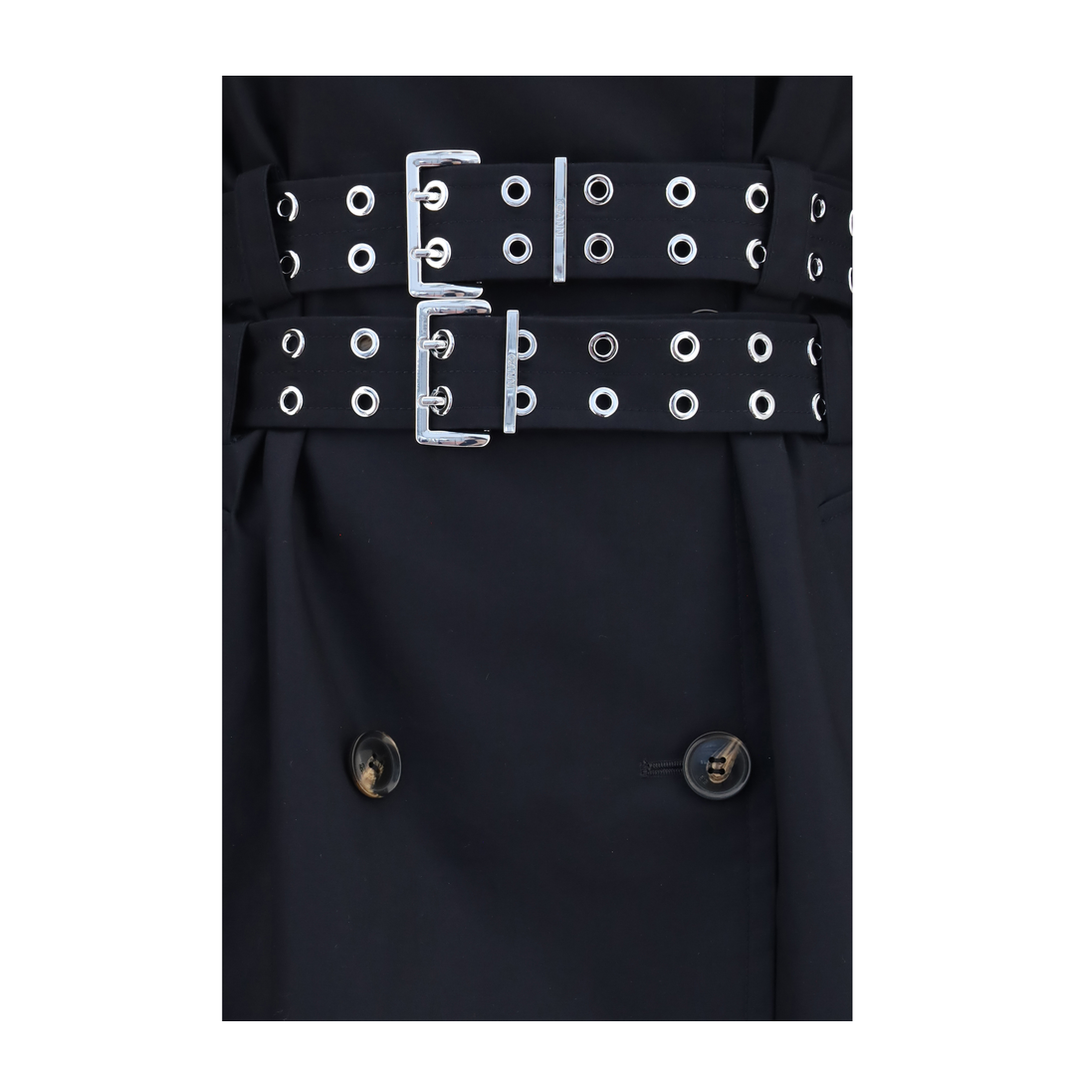 MAYFEYR - Ganni - Double Breasted Cotton Trench Coat - A1010222099