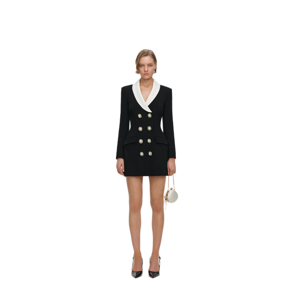 Black Tailored Blazer Mini Dress